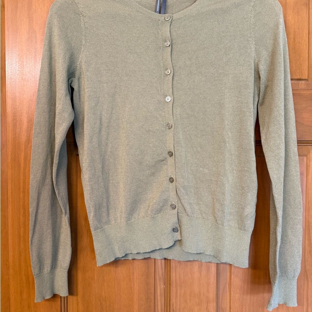 Anthropologie Sage Green Cardigan Sweater - Picture 1 of 5